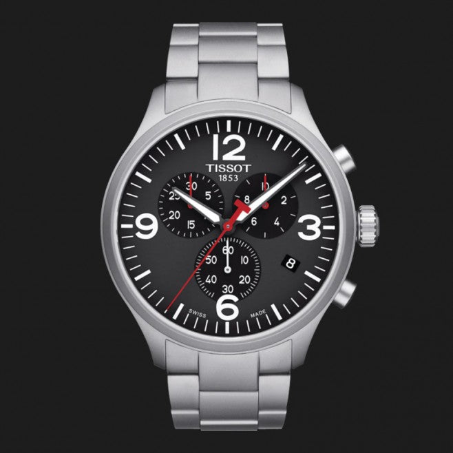  Shop Authentic Tissot Chrono XL Black Dial Silver Steel Strap Watch For Men - T116.617.11.057.00 - Luxxuri