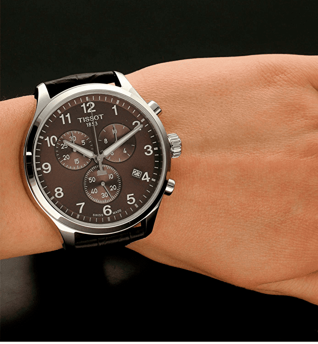  Shop Authentic Tissot T Sport Chrono XL Classic Brown Dial Brown Leather Strap Watch For Men - T116.617.16.297.00 - Luxxuri
