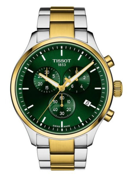  Shop Authentic Tissot T Sport Chrono XL Classic Green Dial Two Tone Steel Strap Watch for Men - T116.617.22.091.00 - Luxxuri