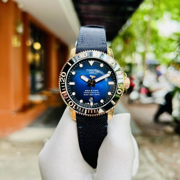  Shop Authentic Tissot Seastar 1000 Powermatic 80 Blue Dial Blue Nylon Strap Watch for Men - T120.407.37.041.00 - Luxxuri