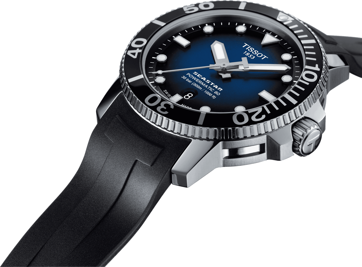  Shop Authentic Tissot Seastar 1000 Powermatic 80 Blue Dial Black Rubber Strap Watch For Men - T120.407.17.041.00 - Luxxuri
