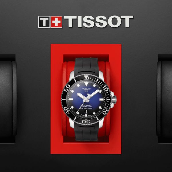  Shop Authentic Tissot Seastar 1000 Powermatic 80 Blue Dial Black Rubber Strap Watch For Men - T120.407.17.041.00 - Luxxuri