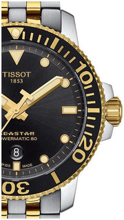  Shop Authentic Tissot Seastar 1000 Powermatic 80 Black Dial Two Tone Steel Strap Watch For Men - T120.407.22.051.00 - Luxxuri