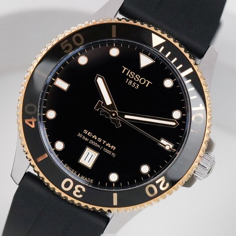  Shop Authentic Tissot Seastar 1000 Black Dial Black Rubber Strap Watch For Men - T120.410.27.051.00 - Luxxuri
