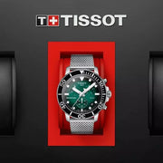  Shop Authentic Tissot Seastar 1000 Chronograph Green Dial Silver Mesh Bracelet Watch For Men - T120.417.11.091.00 - Luxxuri