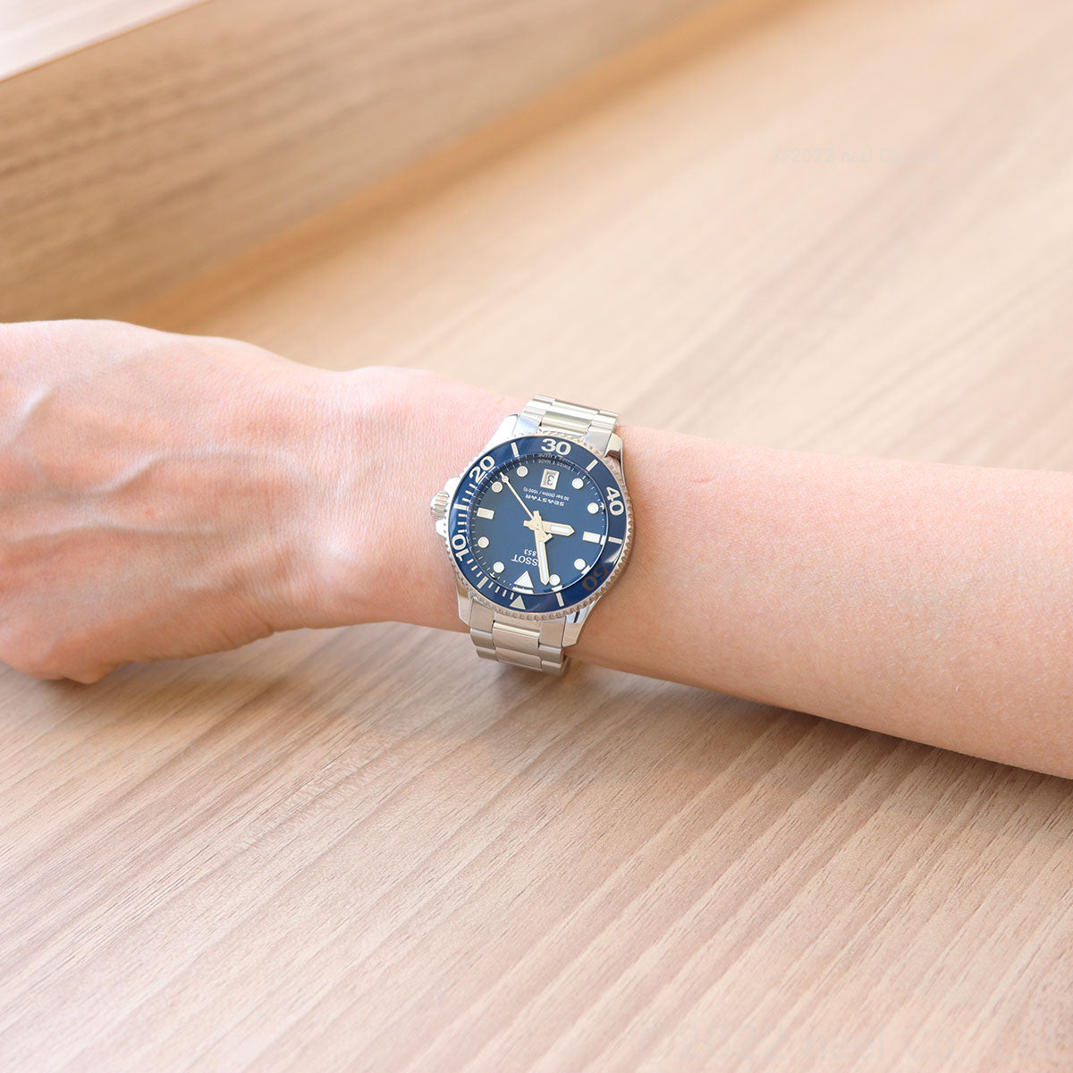  Shop Authentic Tissot Seastar 1000 Lady Blue Dial Silver Steel Strap Watch For Women - T120.210.11.041.00 - Luxxuri
