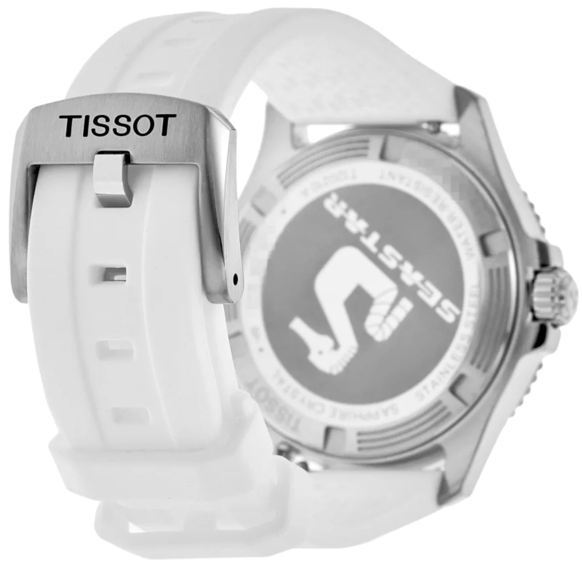  Shop Authentic Tissot Seastar 1000 Mother of Pearl White Dial White Rubber Strap Watch for Women - T120.210.17.116.00 - Luxxuri