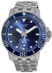  Shop Authentic Tissot T Sport Seastar 1000 Powermatic Silicium Blue Dial Silver Steel Strap Watch For Men - T120.407.11.041.01 - Luxxuri