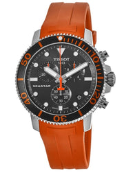  Shop Authentic Tissot Seastar 1000 Chronograph Black Dial Orange Rubber Strap Watch For Men - T120.417.17.051.01 - Luxxuri