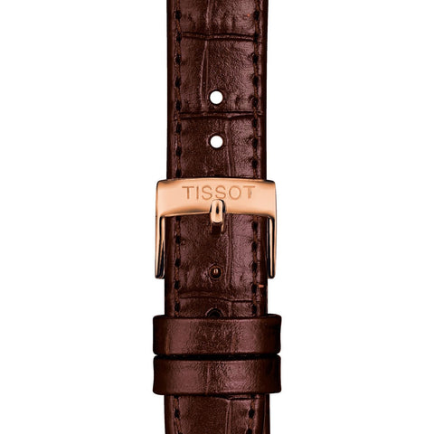  Shop Authentic Tissot T Classic Carson Premium White Dial Brown Leather Strap Watch for Women - T122.207.36.033.00 - Luxxuri