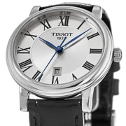  Shop Authentic Tissot Carson Premium Lady Silver Dial Black Leather Strap Watch For Women - T122.210.16.033.00 - Luxxuri