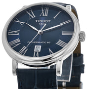  Shop Authentic Tissot Carson Premium Powermatic 80 Blue Dial Blue Leather Strap Watch For Men - T122.407.16.043.00 - Luxxuri
