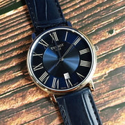  Shop Authentic Tissot Carson Premium Blue Dial Blue Leather Strap Watch For Men - T122.410.16.043.00 - Luxxuri