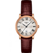  Shop Authentic Tissot T Classic Carson Premium White Dial Brown Leather Strap Watch for Women - T122.207.36.033.00 - Luxxuri