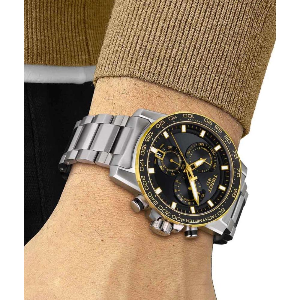  Shop Authentic Tissot Supersport Chrono Black Dial Silver Steel Strap Watch For Men - T125.617.21.051.00 - Luxxuri