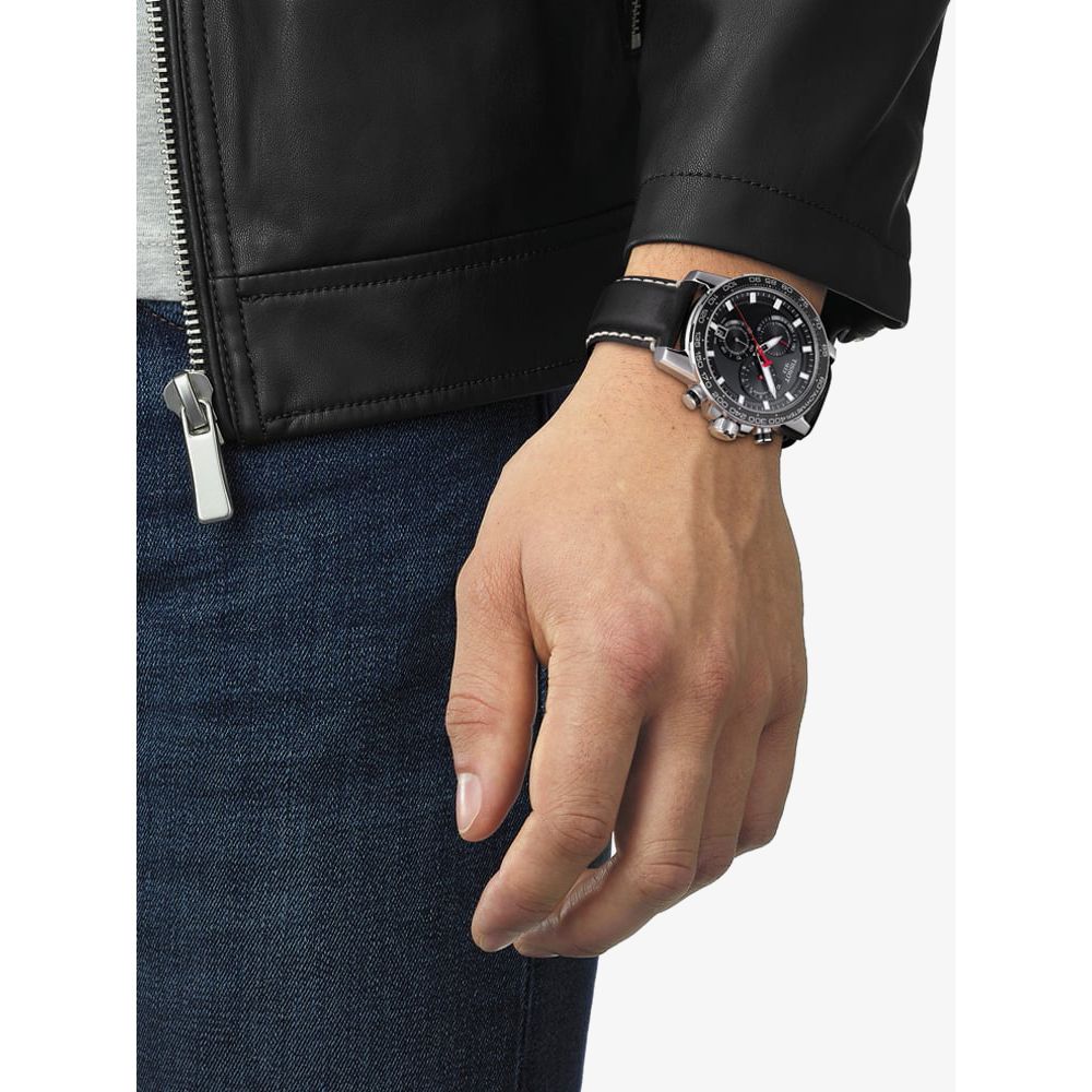  Shop Authentic Tissot Supersport Chrono Black Dial Black Leather Strap Watch for Men - T125.617.16.051.00 - Luxxuri