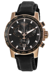  Shop Authentic Tissot Supersport Chrono Black Dial Black Leather Strap Watch for Men - T125.617.36.051.00 - Luxxuri