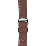  Shop Authentic Tissot Gentleman Powermatic 80 Silicium Silver Dial Brown Leather Strap Watch For Men - T127.407.16.031.00 - Luxxuri