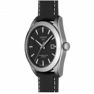  Shop Authentic Tissot Gentleman Powermatic 80 Silicium Black Dial Black Leather Strap Watch For Men - T127.407.16.051.00 - Luxxuri