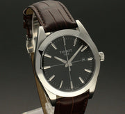  Shop Authentic Tissot Gentlemen Black Dial Brown Leather Strap Watch for Men - T127.410.16.051.01 - Luxxuri