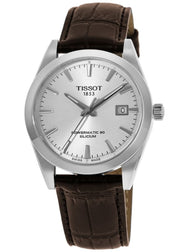  Shop Authentic Tissot Gentleman Powermatic 80 Silicium Silver Dial Brown Leather Strap Watch For Men - T127.407.16.031.01 - Luxxuri