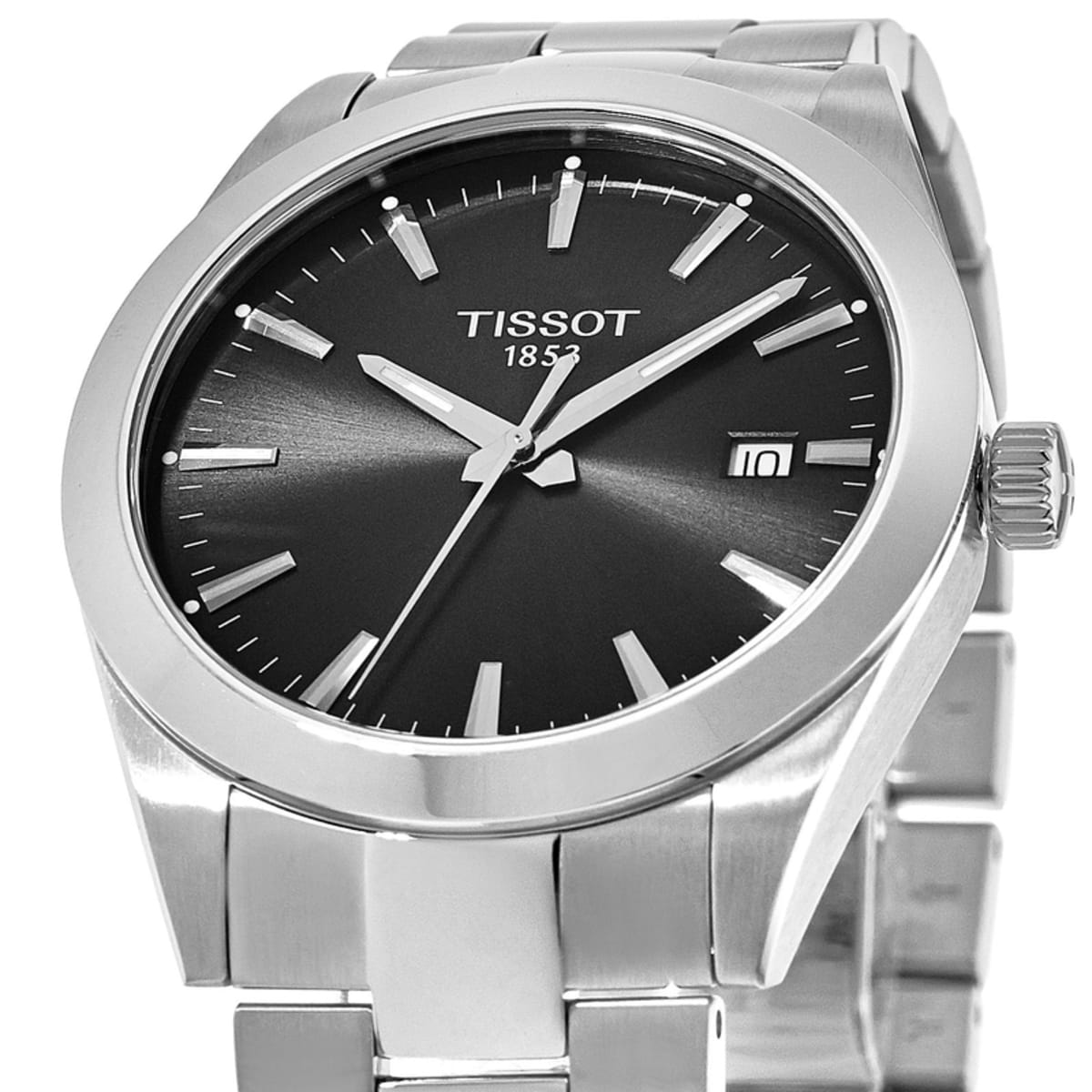  Shop Authentic Tissot Gentleman Black Dial Silver Steel Strap Watch For Men - T127.410.11.051.00 - Luxxuri