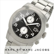  Shop Authentic Marc Jacobs Larry Chronograph Black Dial Silver Steel Strap Watch for Men - MBM5050 - Luxxuri