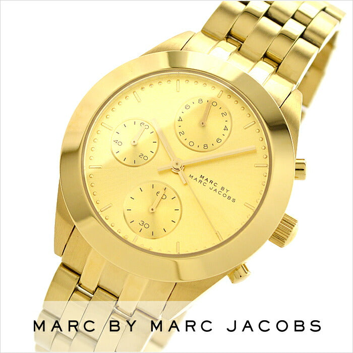  Shop Authentic Marc Jacobs Peeker Chronograph Gold Dial Gold Steel Strap Watch for Women - MBM3393 - Luxxuri