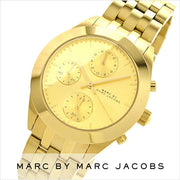  Shop Authentic Marc Jacobs Peeker Chronograph Gold Dial Gold Steel Strap Watch for Women - MBM3393 - Luxxuri
