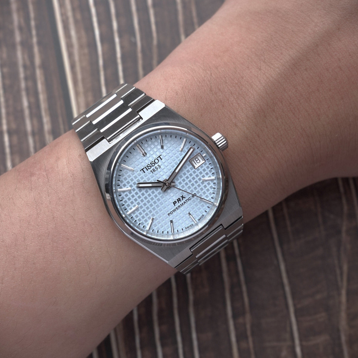  Shop Authentic Tissot PRX Powermatic 80 Ice Blue Dial Silver Steel Strap Watch for Men - T137.207.11.351.00 - Luxxuri