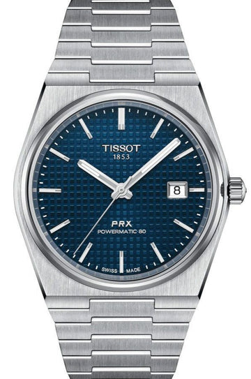  Shop Authentic Tissot PRX Powermatic 80 Blue Dial Silver Steel Strap Watch for Men - T137.407.11.041.00 - Luxxuri
