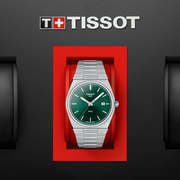  Shop Authentic Tissot PRX Green Dial Silver Steel Strap Watch For Men - T137.410.11.091.00 - Luxxuri