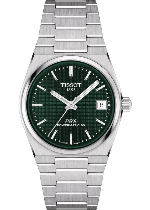  Shop Authentic Tissot PRX Powermatic 80 Green Dial Silver Steel Strap Watch for Men - T137.207.11.091.00 - Luxxuri