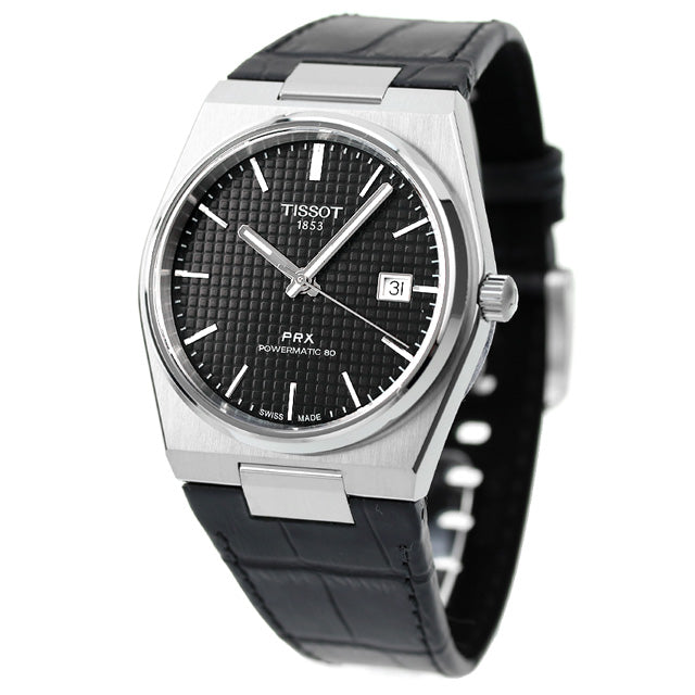  Shop Authentic Tissot PRX Powermatic 80 Black Dial Black Leather Strap Watch for Men - T137.407.16.051.00 - Luxxuri