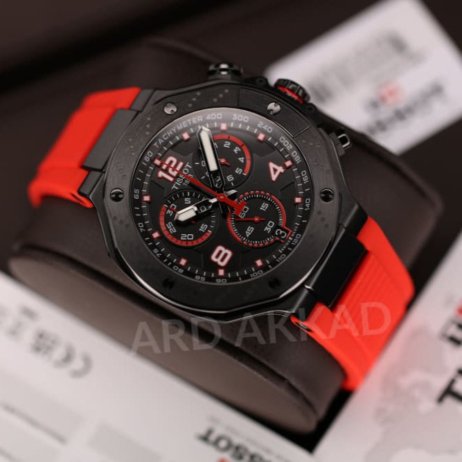  Shop Authentic Tissot T Race Chronograph Black Dial Red Rubber Strap Watch For Men - T141.417.37.057.01 - Luxxuri