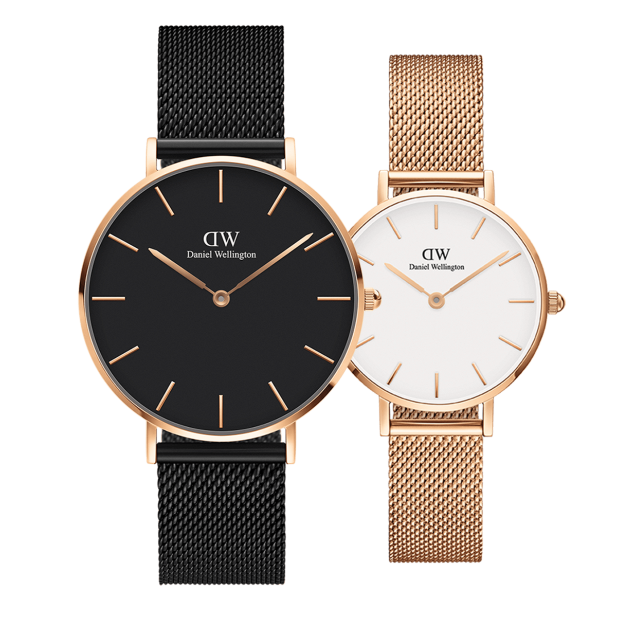  Shop Authentic Daniel Wellington Petite Ashfield Black Dial Black Mesh Strap Watch for Women - DW00100307 - Luxxuri