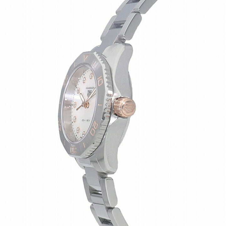  Shop Authentic Tag Heuer Aquaracer Professional 200 Quartz Diamonds White Dial Silver Steel Strap Watch for Women - WBP1450.BA0622 - Luxxuri