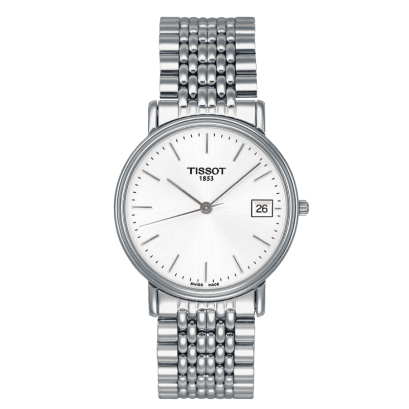  Shop Authentic Tissot T Classic Desire Silver Dial Silver Mesh Bracelet Watch for Men - T52.1.481.31 - Luxxuri