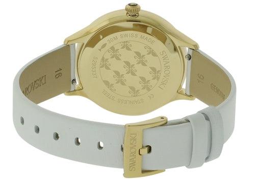 Shop Authentic Swarovski Octea Nova Quartz White Dial White Leather Strap Watch for Women - 5295337 - Luxxuri