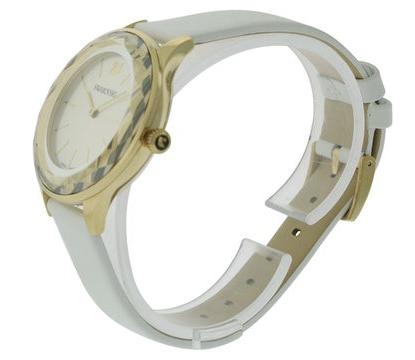  Shop Authentic Swarovski Octea Nova Quartz White Dial White Leather Strap Watch for Women - 5295337 - Luxxuri