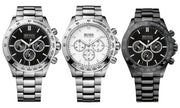  Shop Authentic Hugo Boss Ikon Black Dial Silver Steel Strap Watch for Men - 1512965 - Luxxuri