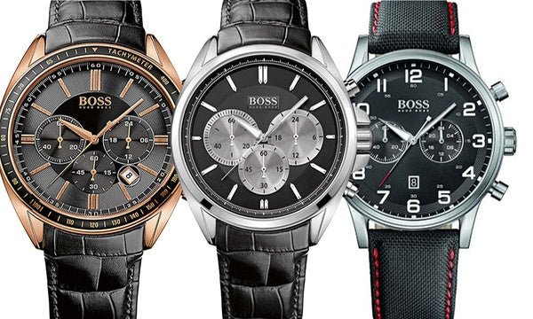  Shop Authentic Hugo Boss Driver Black Dial Black Leather Strap Watch for Men - 1512879 - Luxxuri