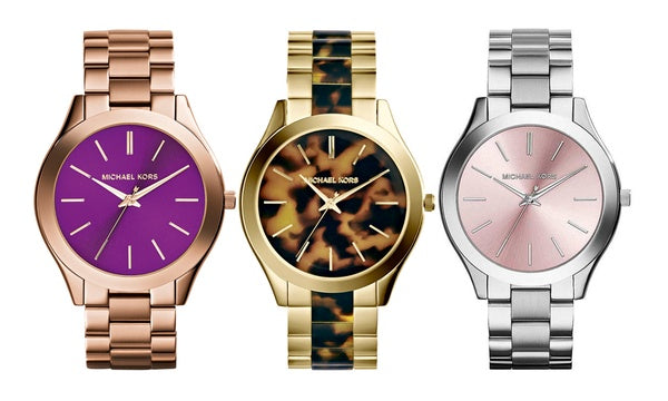  Shop Authentic Michael Kors Slim Runway Quartz Pink Dial Silver Steel Strap Watch For Women - MK3380 - Luxxuri