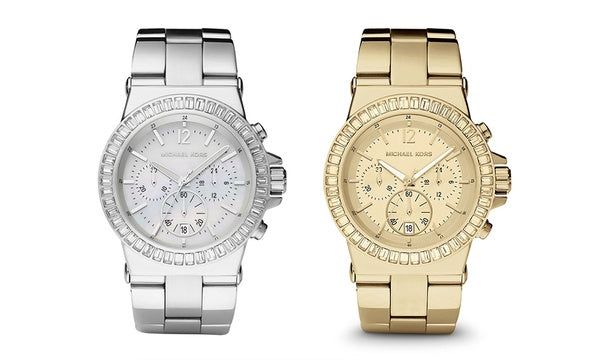  Shop Authentic Michael Kors Dylan Glitz Chronograph White Dial Silver Steel Strap Watch For Women - MK5411 - Luxxuri