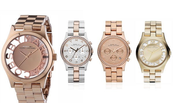  Shop Authentic Marc Jacobs Henry Rose Gold Dial Rose Gold Steel Strap Watch for Women - MBM3207 - Luxxuri