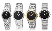  Shop Authentic Movado Veturi Quartz Black Dial Silver Steel Strap Watch for Women - 0606338 - Luxxuri