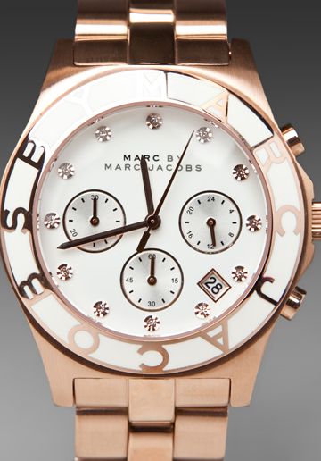  Shop Authentic Marc Jacobs Blade Chronograph White Dial Rose Gold Steel Strap Watch for Women - MBM3082 - Luxxuri