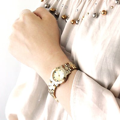  Shop Authentic Marc Jacobs Amy Dexter Gold Dial Gold Steel Strap Watch for Women - MBM3218 - Luxxuri