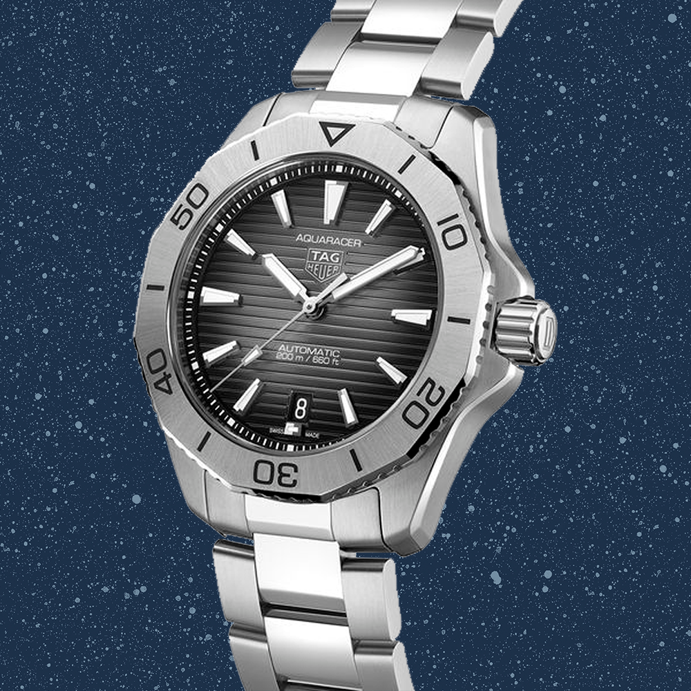  Shop Authentic Tag Heuer Aquaracer Automatic Black Dial Silver Steel Strap Watch for Men - WAY2110.BA0928 - Luxxuri