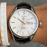  Shop Authentic Tag Heuer Carrera White Dial Watch for Men - WAR201D.FC6291 - Luxxuri